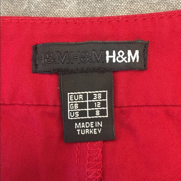 H&M Pin-tuck stitched Red Skirt - Picture 6 of 6